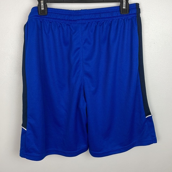 Reebok Mens Gym Shorts Color Blue/Black/White Size X-Large - Picture 2 of 5